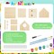 2 Sets Wooden DIY Birdhouse Kit, Unfinished Bird Houses with Paints and Paintbrushes, Bird Feeder Craft Arts for Kids Ages 4-8, 8-12, Classroom Activity and Adults Wooden Craft Gifts